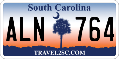 SC license plate ALN764