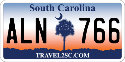 SC license plate ALN766