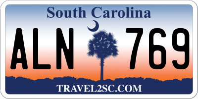 SC license plate ALN769
