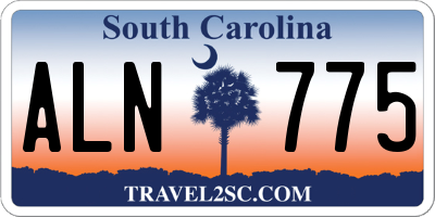 SC license plate ALN775