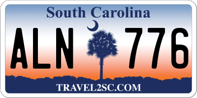 SC license plate ALN776