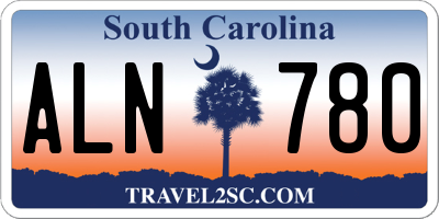 SC license plate ALN780