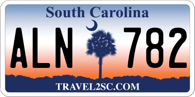 SC license plate ALN782