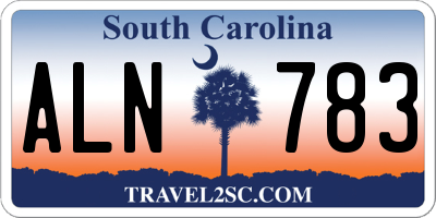 SC license plate ALN783