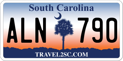 SC license plate ALN790