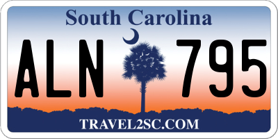 SC license plate ALN795