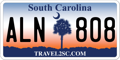 SC license plate ALN808
