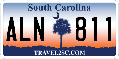 SC license plate ALN811