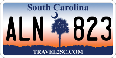 SC license plate ALN823
