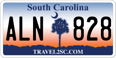 SC license plate ALN828