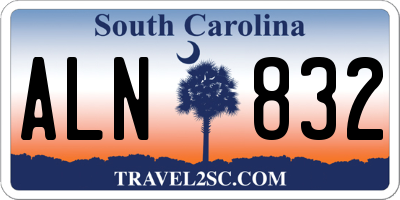 SC license plate ALN832