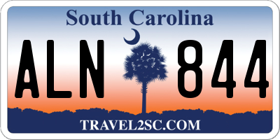SC license plate ALN844