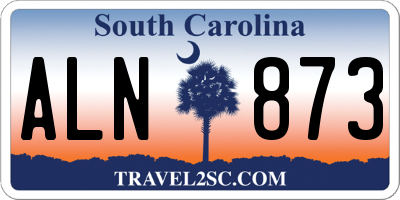 SC license plate ALN873