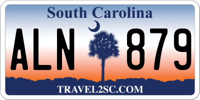 SC license plate ALN879
