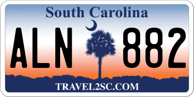 SC license plate ALN882