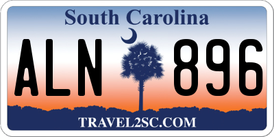 SC license plate ALN896
