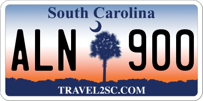 SC license plate ALN900