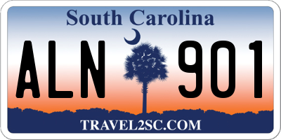 SC license plate ALN901