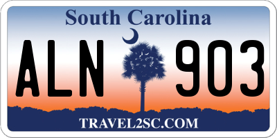 SC license plate ALN903