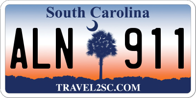 SC license plate ALN911