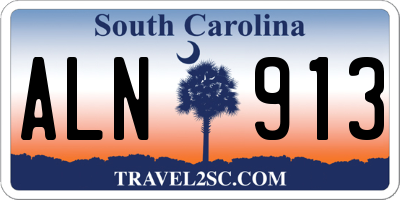 SC license plate ALN913