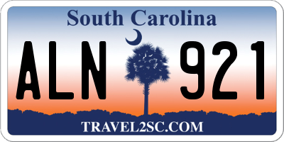 SC license plate ALN921