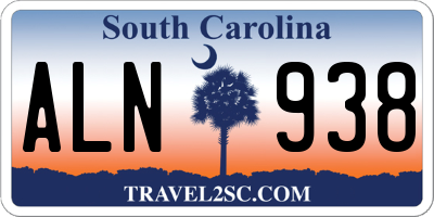 SC license plate ALN938