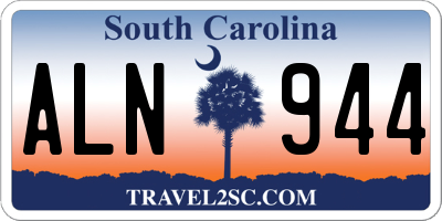 SC license plate ALN944