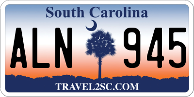 SC license plate ALN945