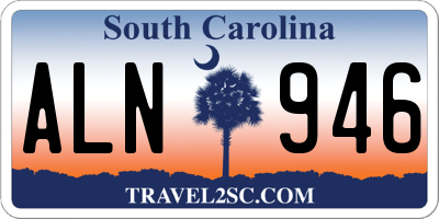 SC license plate ALN946