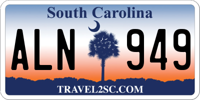 SC license plate ALN949