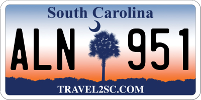 SC license plate ALN951