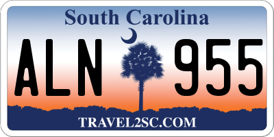 SC license plate ALN955