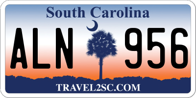 SC license plate ALN956