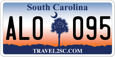SC license plate ALO095