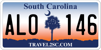 SC license plate ALO146