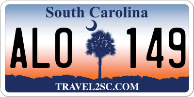 SC license plate ALO149