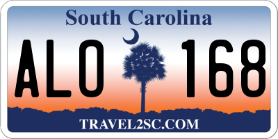 SC license plate ALO168