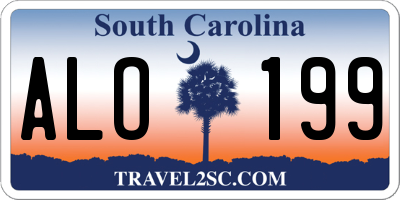 SC license plate ALO199