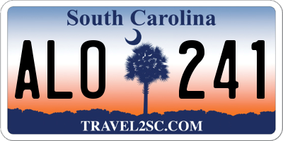 SC license plate ALO241