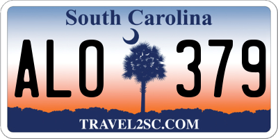 SC license plate ALO379