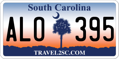 SC license plate ALO395