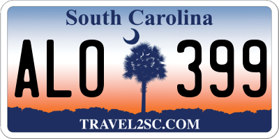 SC license plate ALO399