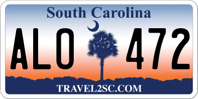 SC license plate ALO472