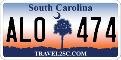 SC license plate ALO474