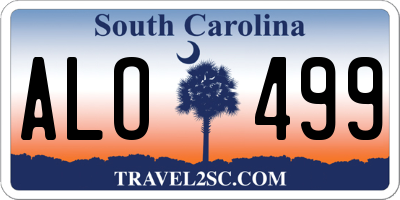 SC license plate ALO499