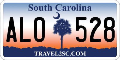 SC license plate ALO528