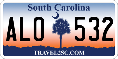 SC license plate ALO532