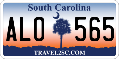 SC license plate ALO565