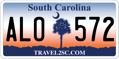 SC license plate ALO572